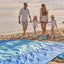 Waterproof and sand-proof beach mat, suitable for 3 adults - Outdoor picnic mat, suitable for travel, camping and hiking.