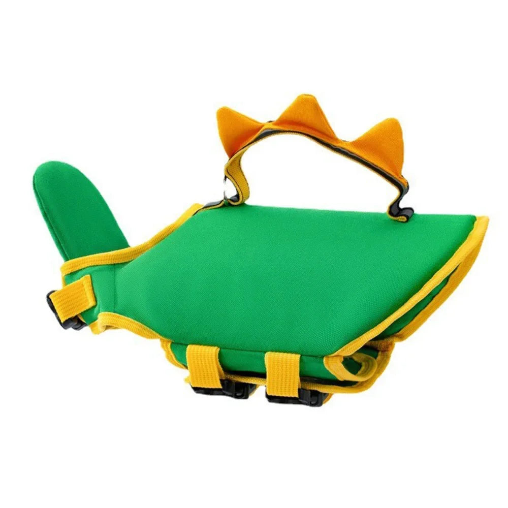 Cute Summer Dog Life Jacket for Swimming Boating Pet Safety Floating Vest Life Preserver with Rescue Handle For Cats Small Dogs