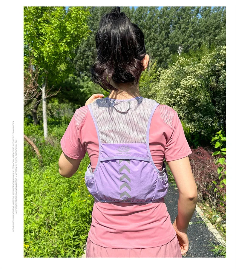 Lightweight Running Backpack Hydration Vest Suitable for Bicycle Men Women Marathon Hiking Ultra-light Portable 2L 500ml Kettles