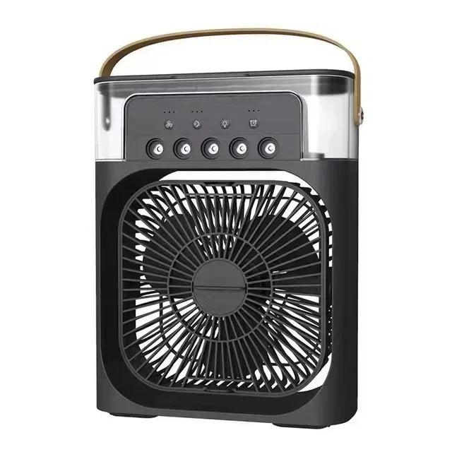 Portable Humidifier Fan 3 in 1 Air Conditioners USB Electric Fan LED Night Light USB 3 Speed Household Small Air Cooler