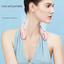 New Mini Neck Fan Portable Bladeless Hanging Neck 1200mAh Rechargeable Air Cooler 3 Speed Mini Summer Sports Fans