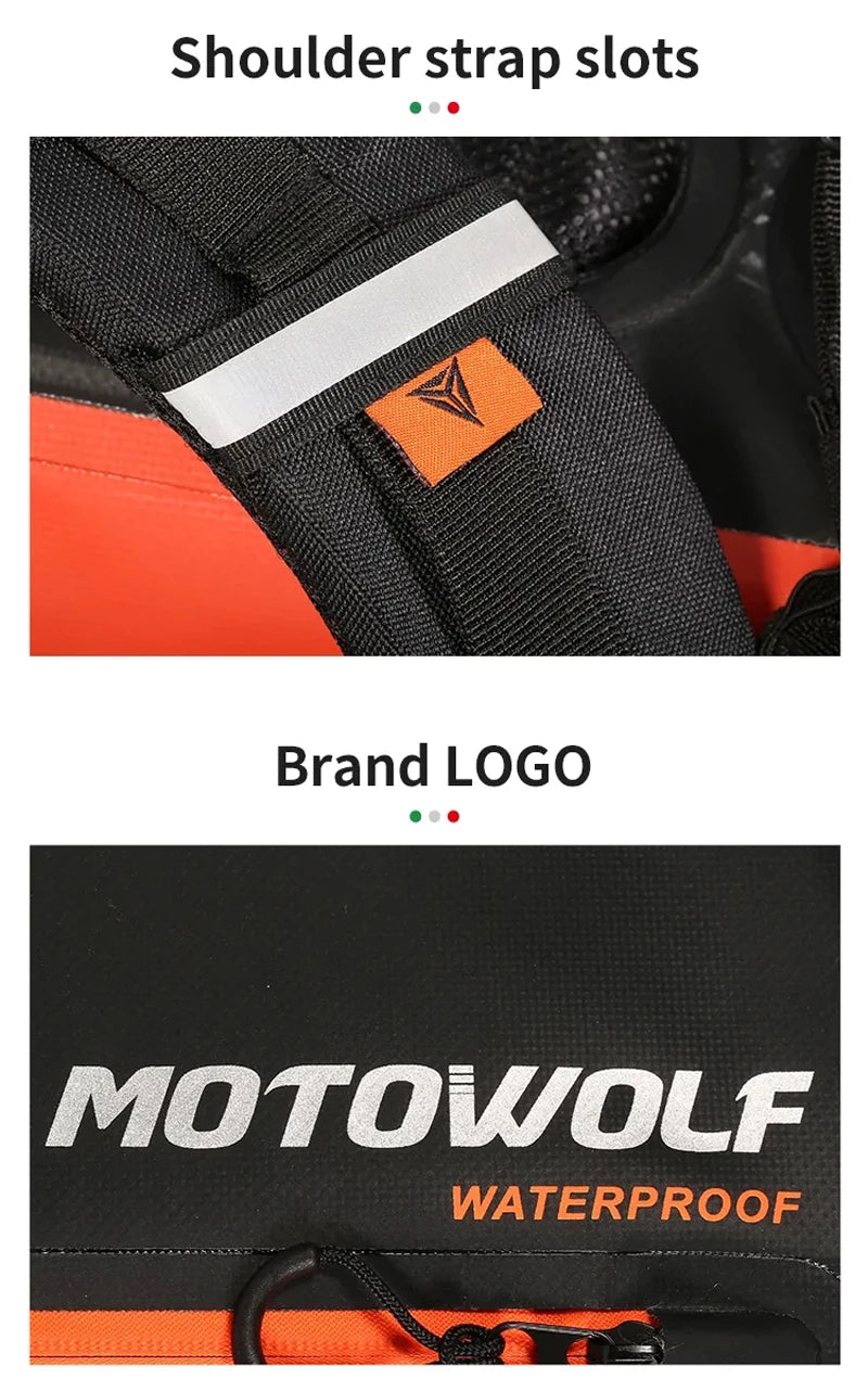 Motorcycle Backpack Men Women Waterproof Bag Full Face Helmet Backpack Rider Bag Reflective Travel Bag Motorcycle Helmet Bags
