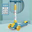 Cycling City 2-12 Years Old Children's Scooter Foldable Scooter With Music Light 3-wheel Scooter 4-speed Adjustable Balance Car