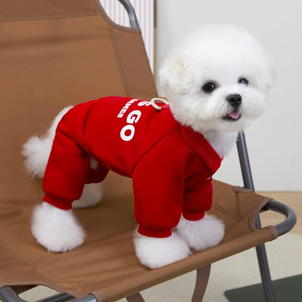 Winter Warm Pet Dog Coat for Small Medium Dogs Puppy Clothes Dog Jumpsuit Thicken Dog Hoodies Pet Supplies