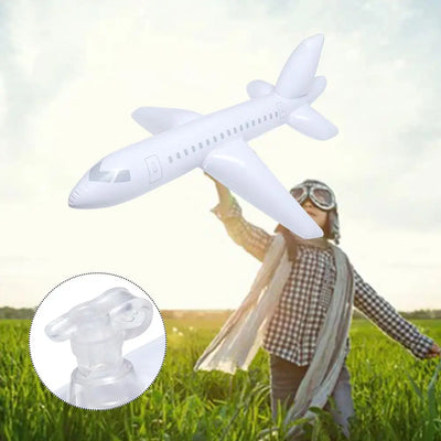 100cm Inflatable Airplane Float Airplane Ball with Inflatable Tube for Outdoor Swimming Outdoor Inflatable Toy For Kids