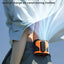 new Outdoor Portable Waist Fan Hanging Neck Fan Strong Wind Cold Air LED Lighting Waterproof For Sports Courier Outdoor