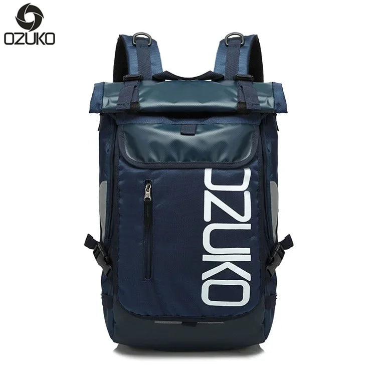 OZUKO Schoolbag for Teenager 15.6 inch Laptop Water   Backpack 49*28*14 Men   Student Backpacks Male Travel Mochila Fashion
