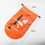 Outdoor Swimming Buoy Swim Float Dry Bag with Waist Belt Waterproof PVC Storage Bag Touch Screen for Water Sports