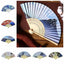 Portable Bamboo Folding Fan Bamboo Handle Japanese Style Props Fan Paper Home Decoration Fan