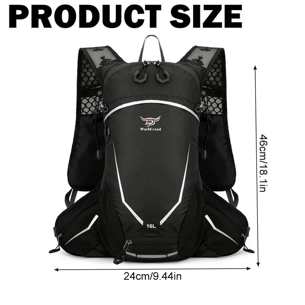 16L Lightweight Hiking Backpack for Men & Women, Water-Resistant Daypack with Rain Cover, Anti-Theft Travel Backpack for Camping
