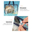 Waterproof Cosmetic Bag Fashionable Summer Storage Shoulder Bag Large Transparent Tote Bag For Women Swimming Beach