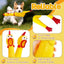 Novelty Yellow Screaming Chicken Dog Toy-Durable Rubber Squeaker for Boredom Relief Bite-Resistant Chew Toy for Small/Medium Dog
