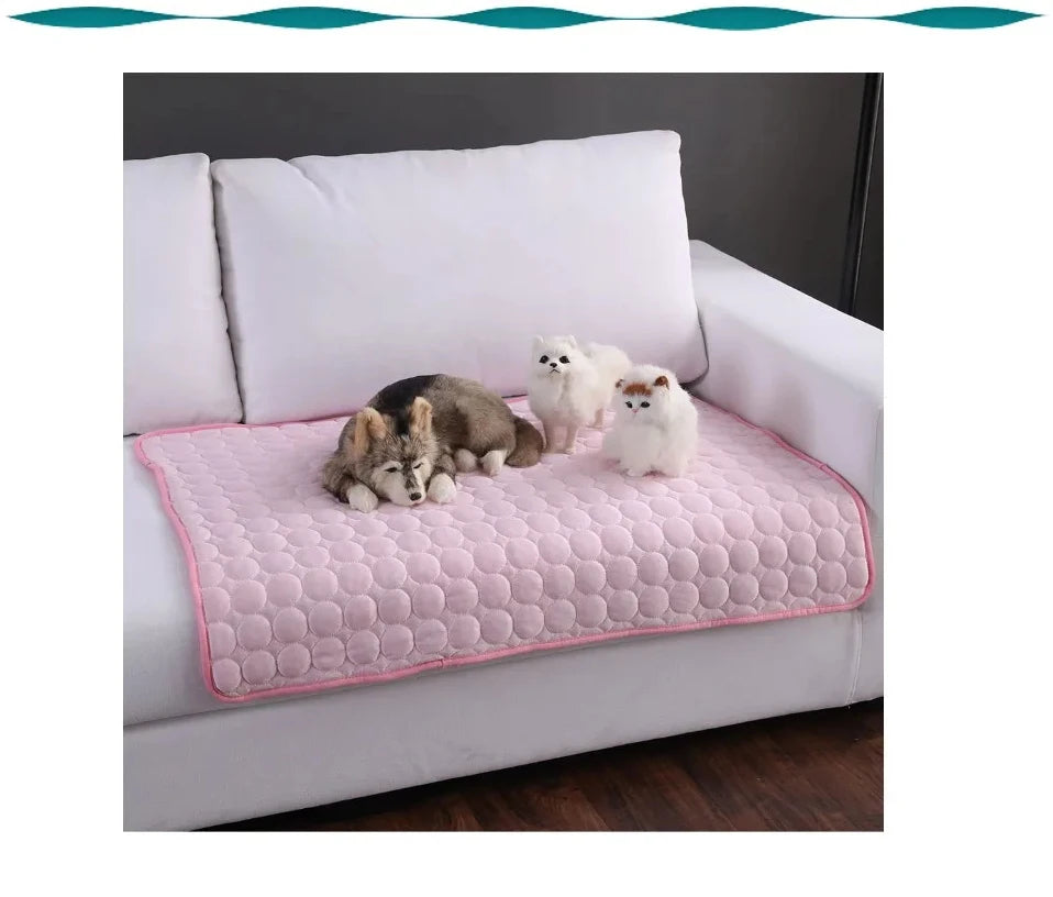 Dog Cooling Mat Summer Pet Cold Bed Extra Large For Small Big Dogs Pet Accessories Cat Durable Blanket Sofa Cat Ice Pad Blanket