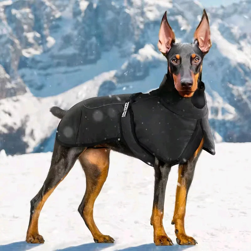 Doberman Winter Coat – Waterproof Warm Vest Jacket for Large Dogs (Bulldog, Labrador, Big Dog)