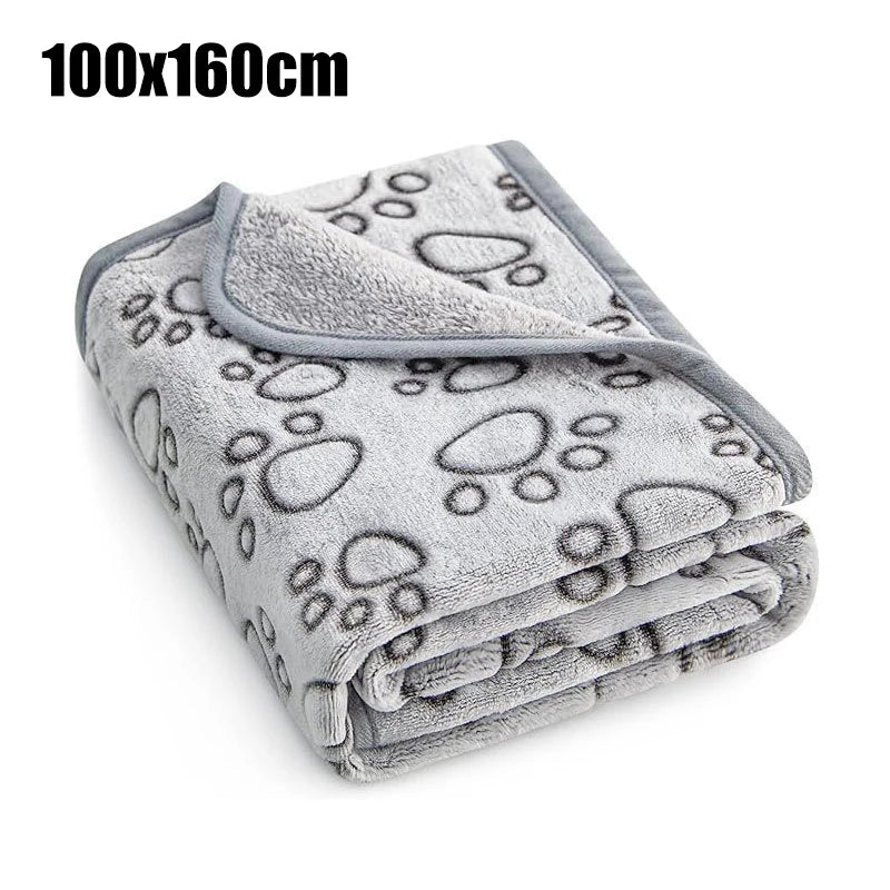 Cat and Dog Pet Blanket Calming Blanket Fluffy Pet Blanket Super Soft Warm Comfort Blanket Cute Pattern Washable Puppy Fur