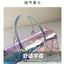 Colorful Bright Travel Bag Summer Women's Beach Handbag Leisure Fitness Swim Gym Bag Clear Jelly Portable Laser Transparent Tote