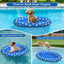 Summer Pet Dog Floating Raft, Inflatable Water Floating Pet Floating Row, Paw Print Swimming Floating, Suitable For Small Dogs