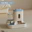 Automatic cat feeder with water dispenser, 5L large capacity pet food dispenser, intelligent timed dog bowl, BPA free