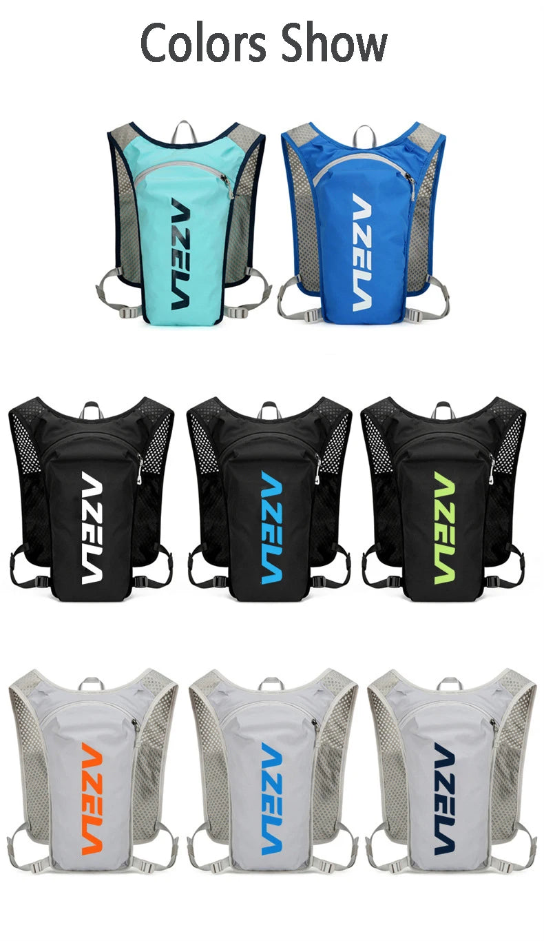 Outdoor Trail Running Ultralight Backpack Hydration Jogging Vest Men Breathable Marathon Bicycle Bag Water Bottle 250ML/1.5L