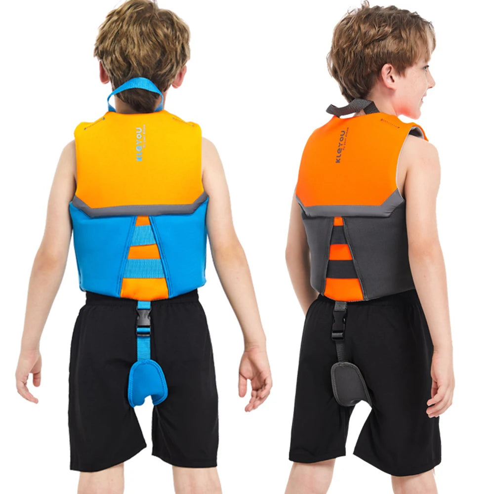 Children's Neoprene Buoyancy Vest, Professional Swimming Life Vest, Portable Lightweight, Rafting Safety Jacket,
