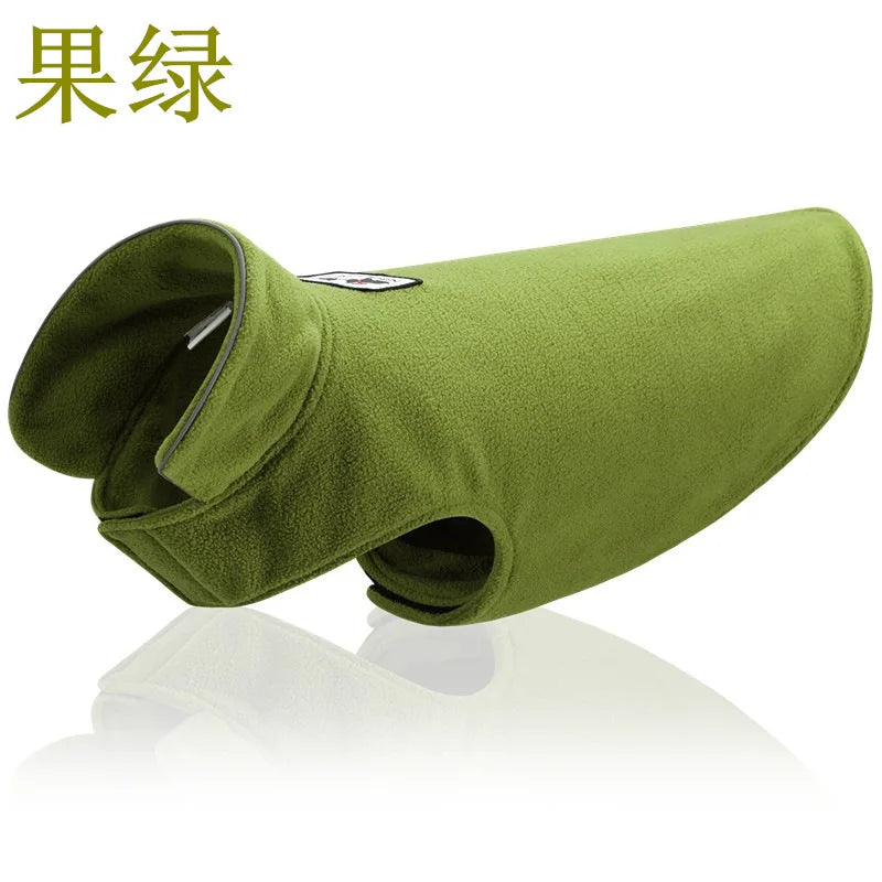 Reversible Winter Pet Jacket – Warm Fleece Dog Coat for Small, Medium & Large Dogs (French Bulldog, Labrador)