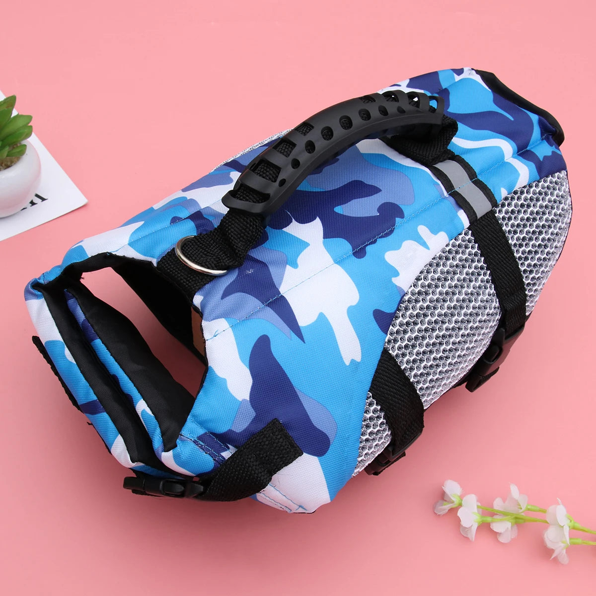 Pet Life Jacket Lightweight Durable Preserver with Reflective Strap for Small Dogs Swimming Outdoor Accessories