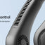 JISULIFE Portable Neck Fan,Hands-Free Bladeless, 5 Speeds,4000 mAh Rechargeable Battery,Twistable Operated Wearable Neckband Fan