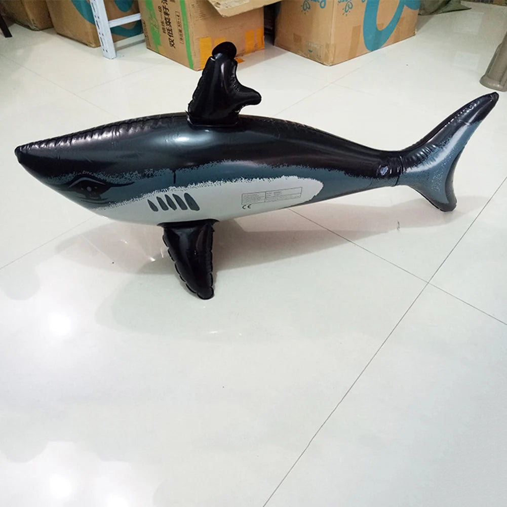 Floating Shark Float Toy Kids Adults Inflatable Water Swimming Pool Simulation Whale Fish Animals Toys Pool Playing With Water