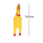 Novelty Yellow Screaming Chicken Dog Toy-Durable Rubber Squeaker for Boredom Relief Bite-Resistant Chew Toy for Small/Medium Dog