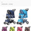 Pet Stroller with Sunroof -Foldable, lightweight, Single Handed, size S M L