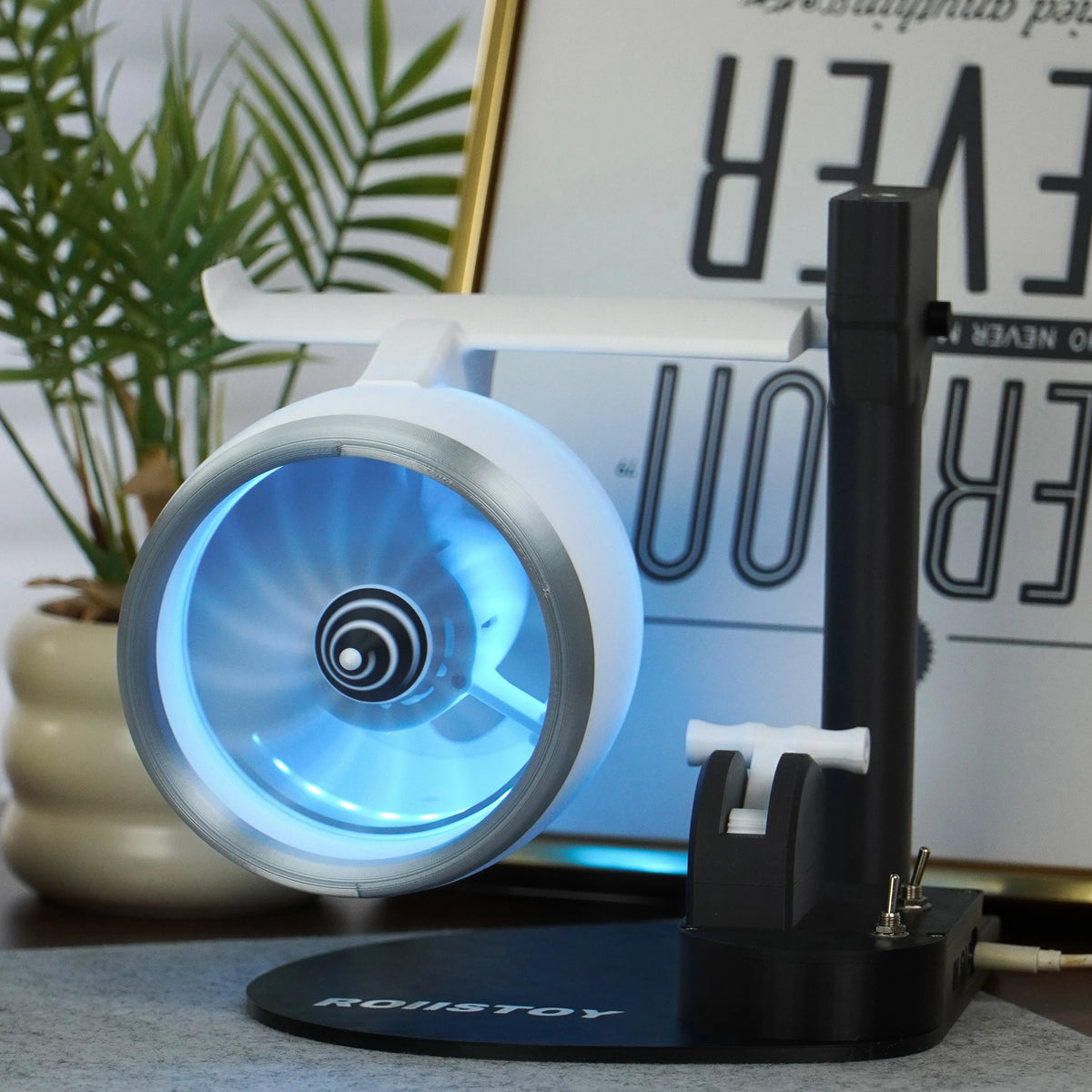 Single Head Turbojet Fan Humidifier with Blowing Capability RGB Light Show Function Home Office Desktop Air Moisturizer Room Dec