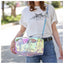 Colorful Bright Travel Bag Summer Women's Beach Handbag Leisure Fitness Swim Gym Bag Clear Jelly Portable Laser Transparent Tote