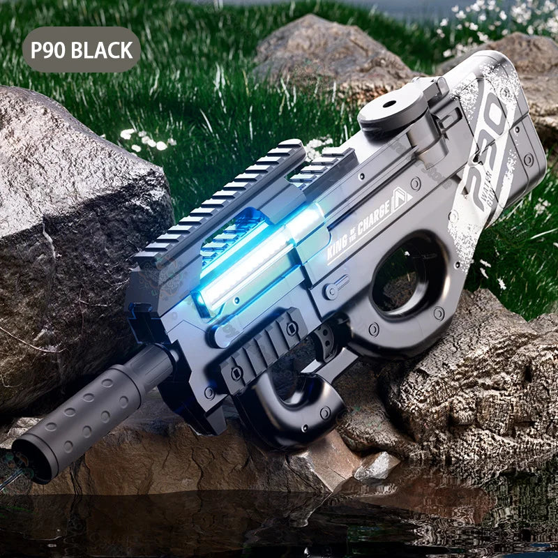 P90 Electric Water Gun Toy AUG Style Large Size Automatic Blaster Outdoor Soaker Splash Shooting Beach Play Soaking Festival Fun