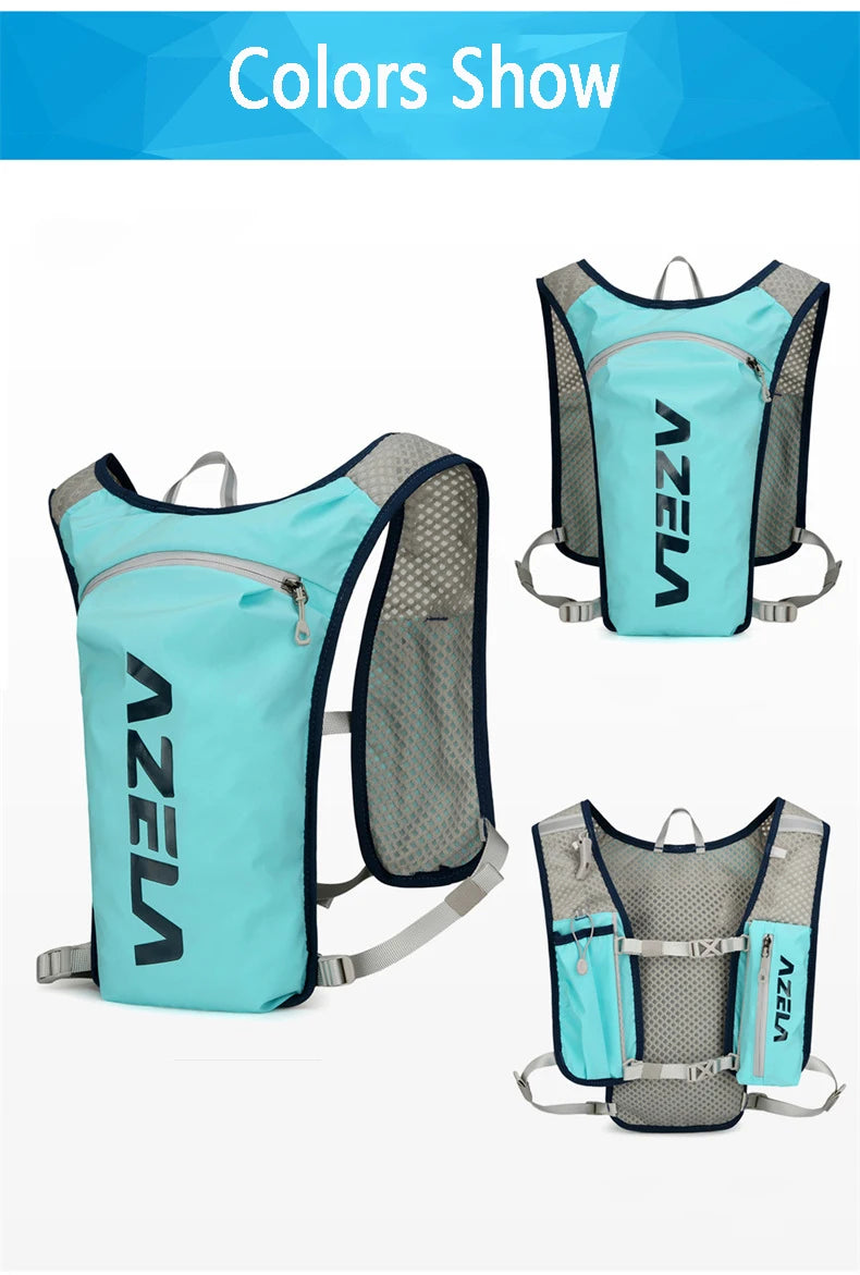 Outdoor Trail Running Ultralight Backpack Hydration Jogging Vest Men Breathable Marathon Bicycle Bag Water Bottle 250ML/1.5L