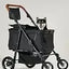 Folding 3-in-1 Dog Stroller with Removable Travel Carrier