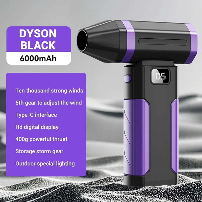 Xiaomi 450000RPM Powerful Air Blower Turbo Jet Fan High Speed Turbo Violent Fan Brushless Motor Handheld Duct Fan PC Clean Tool