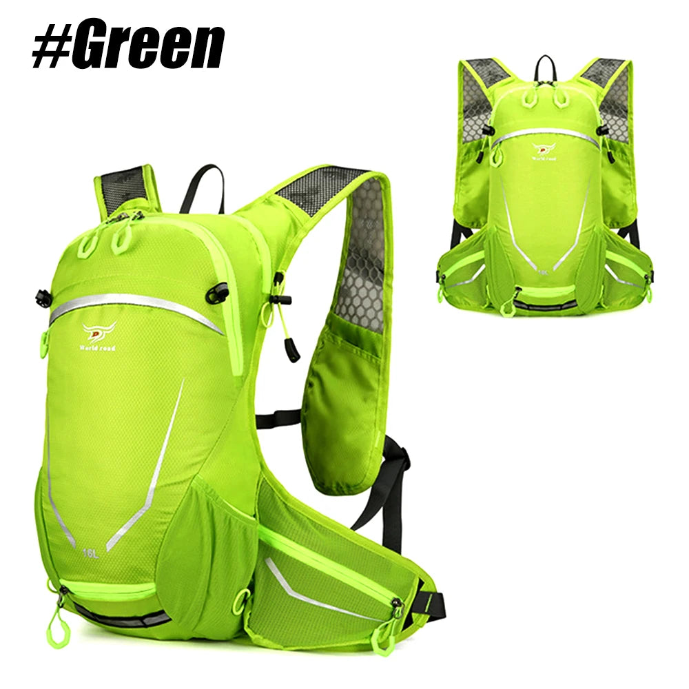16L Lightweight Hiking Backpack for Men & Women, Water-Resistant Daypack with Rain Cover, Anti-Theft Travel Backpack for Camping