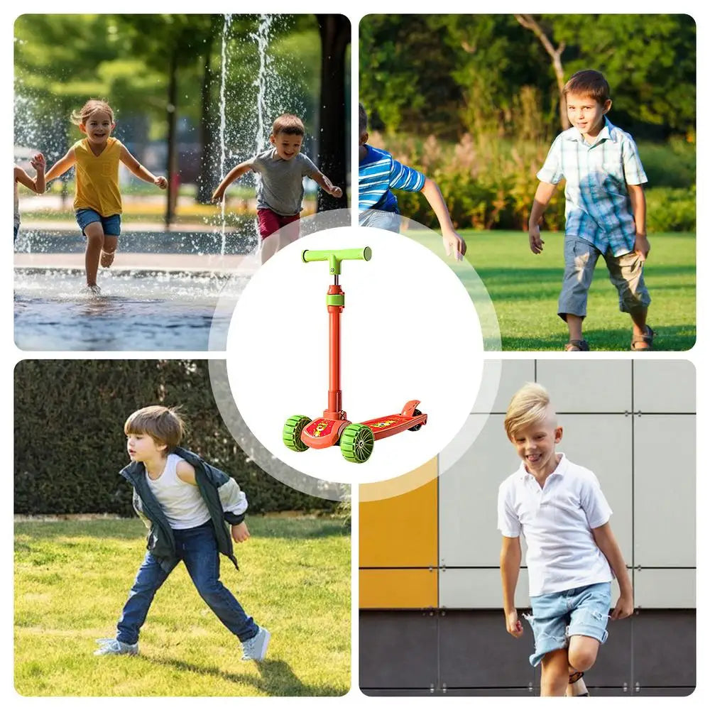 Children Scooter Adjustable Children Kick Scooter Foldable Boys And Girls Aged 2-12 Years Old Outdoor Cycling Scooter For