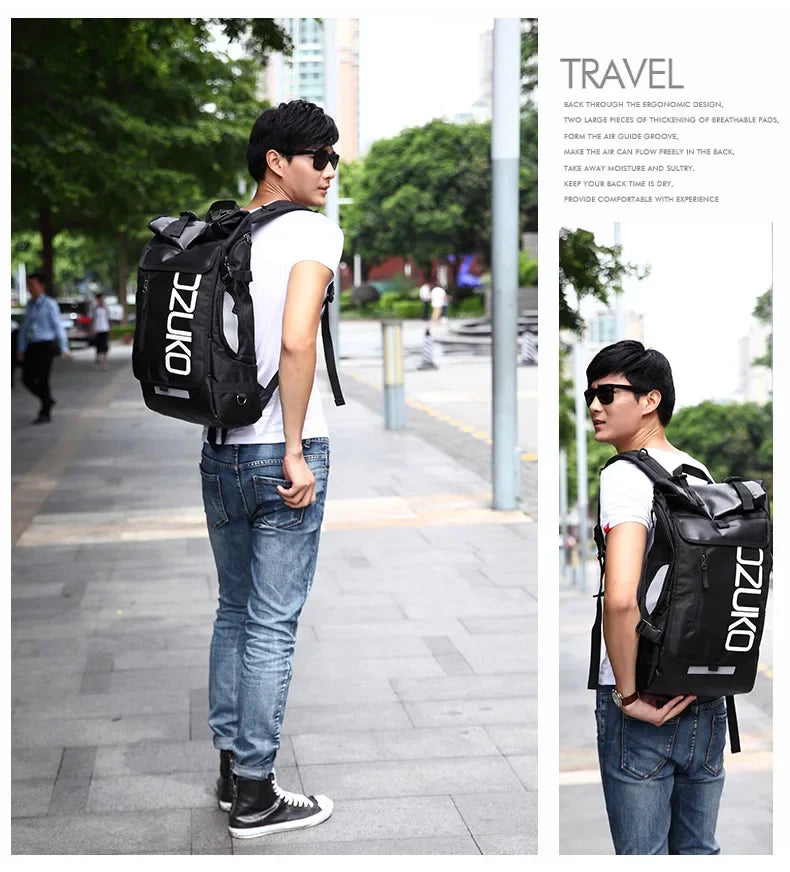 OZUKO Schoolbag for Teenager 15.6 inch Laptop Water   Backpack 49*28*14 Men   Student Backpacks Male Travel Mochila Fashion