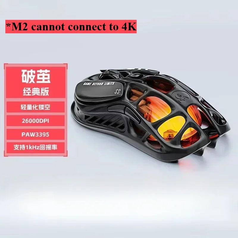 Gravastar M1/M2/Mercury X Pro Mouse Wireless Three Mode Magnesium Alloy Lightweight RGB Hollow Customized E-sports Gamer Mice