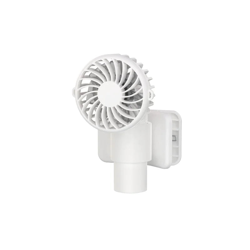 VISSKO Portable Mini Clip Fan USB Rechargeable Hand Held Fan Small Pocket Fan 3Speeds 1000mAh Multifunctional fan Ourdoor Summer