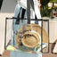Waterproof Cosmetic Bag Fashionable Summer Storage Shoulder Bag Large Transparent Tote Bag For Women Swimming Beach
