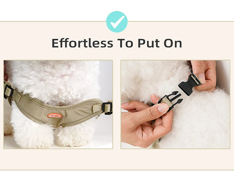 ONECUTE Handsfree Pet Dog Puppy  Harness  with Adjustable Traction Rope  Cat Breathable and Not Tight