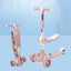 Kid Foot Scooter With Music And Folding Seat Flash Wheels Board Adjustable Height For 2-12 Years Children Cycling Kick Scooter
