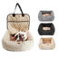 Dog Car Seat Booster Waterproof Durable Car Seat Bed for Small Medium Dogs Front/Back Seat Luxury Pet Travel Car Seat Protector