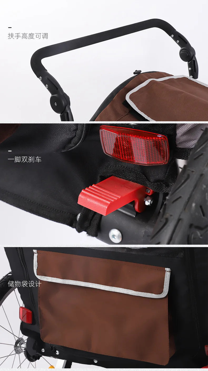 Spacious Pet Trailers - Connects to Bicycles