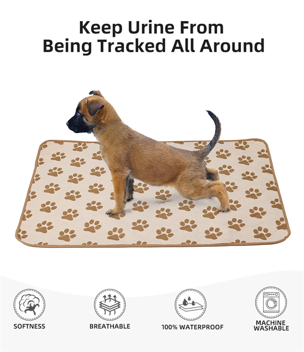 Pet Dog Diaper Mat Waterproof Reusable Training Pad Urine Absorbent Environment Protect Diaper Mat Washable Dog Car Seat Mat