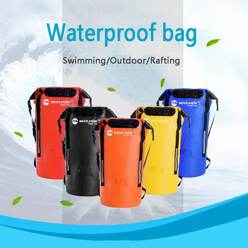 40L Waterproof Outdoor Backpack Dry Swimming Boating Rucksack Storage Pack Roll Top Rafting Kayaking Water Floating Sack