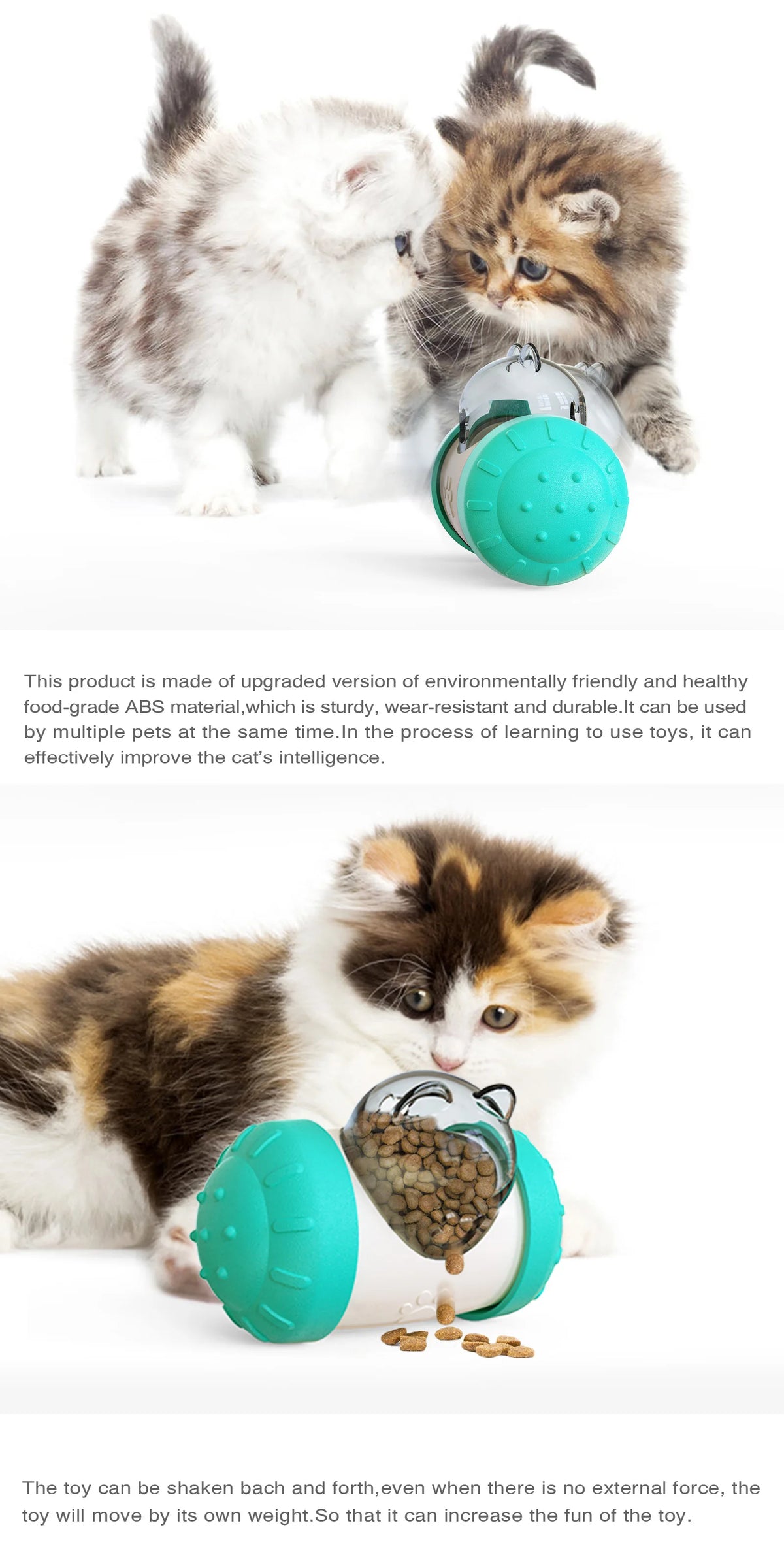 Dog Puzzle Toys Pet Food Interactive Tumbler Slow Feeder Puppy Toy Snack Treat Dispenser for Pet Dog Cat Training Goods for Pets