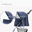 Pet Stroller with Sunroof -Foldable, lightweight, Single Handed, size S M L